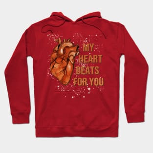 my heart beats for you valentines day idea gift Hoodie